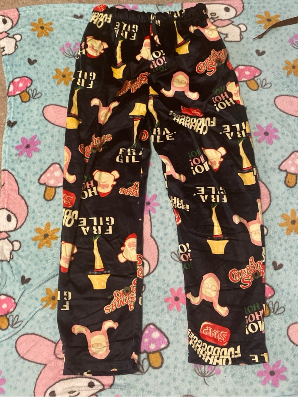Women's Black Novelty Pajama Pants